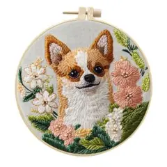 フランス刺繍キット☆チワワD