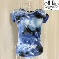 【正規品】⭐️MIKANO⭐️ミカランセ 宇宙柄Tシャツ バックシースルー開き