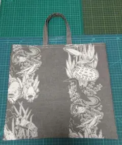 魚柄　トートバック　エコバッグ　サブバック　ハンドメイド