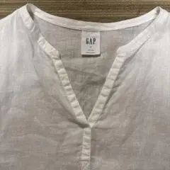 リネン100%GAＰのフレンチスリーブブラウス