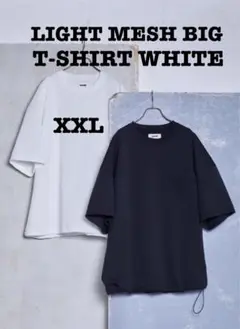 CARORIE LIGHT MESH BIG T-SHIRT WHITE XXL