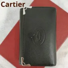 ABM05 カルティエ 美品 マストライン 6連キーケース 箱付き シルバー金具