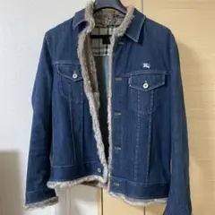 BURBERRY BLACK LABEL ラビットファーGジャン