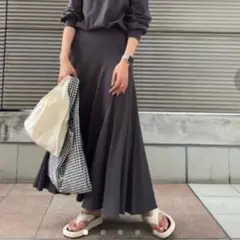 Mila Owen セットアップジャージナロースカート グレー M 1