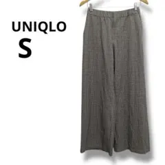 UNIQLO チェック柄 ガウチョパンツ Sサイズ　ユニクロ　レディース　ボトム