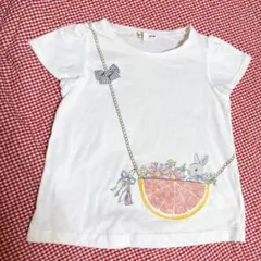 anyFAM＊うさぎポシェットトップス＊エニィファム＊フルーツ＊花リボン＊シャツ