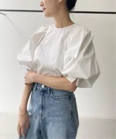美品 L'Appartement Gather Blouse ギャザーブラウス