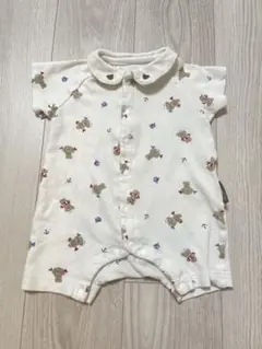 アプレレクール　クマ柄ロンパース 80cm