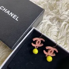 希少 CHANEL ココマーク プラスチック ピアス 箱あり
