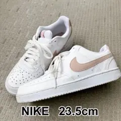 NIKE スニーカー 23.5cm ホワイト/ピンク