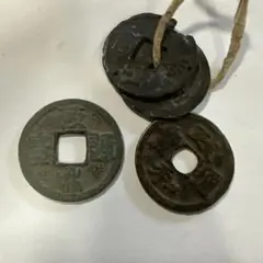 しま銭　白文手　政和通宝　鐚銭　日本　古銭　穴銭　貨幣 しま銭 白文手 政和通宝 鐚銭 日本 古銭 穴銭 貨幣 - メルカリ