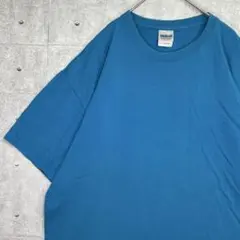 1526 US古着 GILDAN ギルダン Tシャツ XL 青　企業系　航空