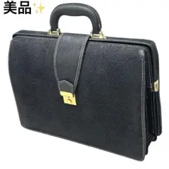 美品 ダレスバッグ ビジネスバッグ ブリーフケース レザー 本革 A4可