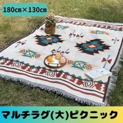 ＊おメメさん専用＊　マルチラグ（大）ピクニック　キャンプ　 オルテガ柄