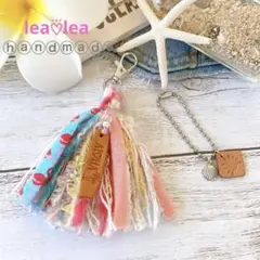 61 HawaiianꕤᗩᒪOᕼᗩヤシの木レザー キーホルダー セット