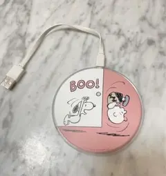 【美品】スヌーピー　ワイヤレスチャージャー