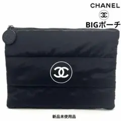 新品　CHANEL シャネル ノベルティ ポーチ　黒　BIGサイズ