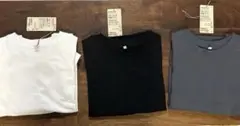 MUJI 無印　3色セット　ライトスウェットクルーネック半袖Ｔシャツ　Ｍ
