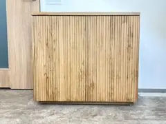 チーク材キャビネット リブ LIV