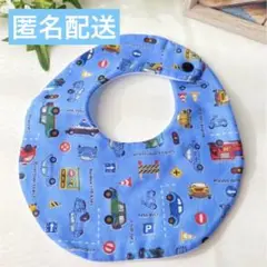 No.031 たまご型スタイ 男の子　消防車　パトカー　車　乗り物　出産準備　青