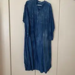 藍染ワンピース　綿100
