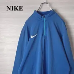 NIKE ナイキ　ハーフジップ　長袖　カットソー　刺繍ロゴ　メンズ　古着　2XL
