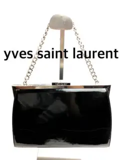 【希少デザイン】yves saint laurent チェーン バンドバッグ