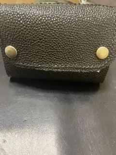 黒 レザー 三つ折り財布 (即発送)