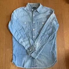UNIQLO デニムシャツ ライトブルー M