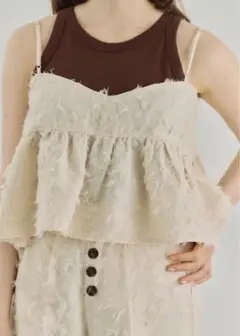 yourmle 2WAY JACQUARD CAMISOLE