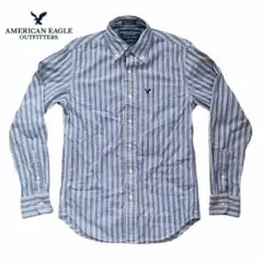 【AMERICAN EAGLE】ストライプボタンダウンシャツ