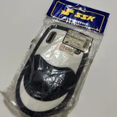 野球　捕手用マスク　スロートガード　ネイビー×ホワイト　コンビカラー　未使用