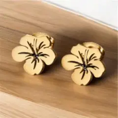 ハイビスカス ゴールドピアス ワンポイント ギャル ハナハナ 沖スロ パチスロ