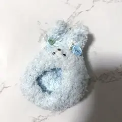 おまんじゅう 着ぐるみ ぬい服 水色 うさぎ