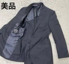 ジュンコシマダ✕アルフレッドブラウン　スーツ　セットアップ　ストライプ　S相当