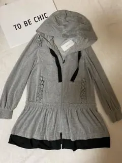 TO BE CHIC ベロア ロングパーカー サイズ40
