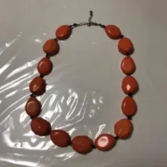 ネックレス　オレンジ