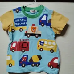 Hot Biscuits 車両プリント Tシャツ 80