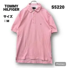 【即購入OK】TOMMY HILFIGER 半袖ポロシャツ サイズM ピンク