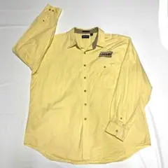 3XL 長袖シャツ　メンズ　LUXAIRE ワークシャツ　メンズ　ビッグサイズ