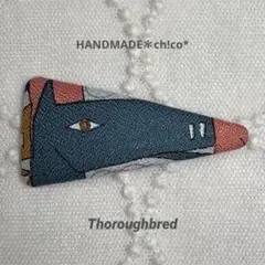 2043＊ヘアピン【Thoroughbred】ミナペルホネン生地ꕤハンドメイド