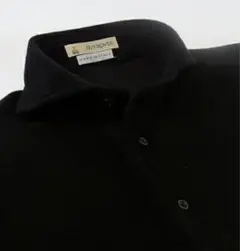 GUY ROVER ギローバー パイル ポロシャツ／カッタウェイ台襟 黒2XL