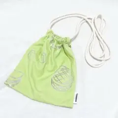 未使用　テンベア　巾着　ポシェット　メロン　ショルダーバッグ