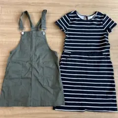 美H&M ワンピース　サロペット　120