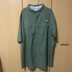 半袖シャツ　Columbia PFG コロンビア　グリーン