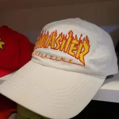 【THRASHER】スラッシャー×ファイヤーパターン×キャップ