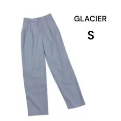 【グラシア】スラックス センタープレス (Ｓ) きれいめ オフィス くすみブルー