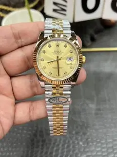 ROLEX Datejust 自動巻き腕時計 ゴールド/シルバー