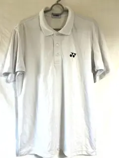 【YONEX】ヨネックス ホワイト系 半袖 ポロシャツ メンズ Lサイズ