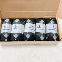【５足セット 】[YUEDGE] 靴下 メンズ25-28cm チェック